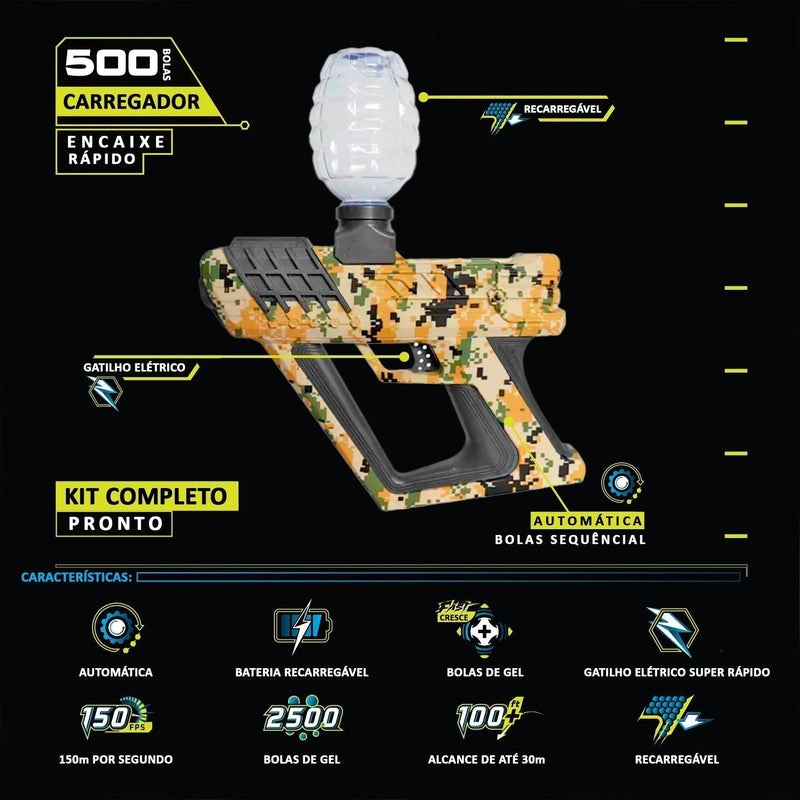 Kit 2x Vector Kriss Camuflado – Brinquedo Arma Lançador De Gel
