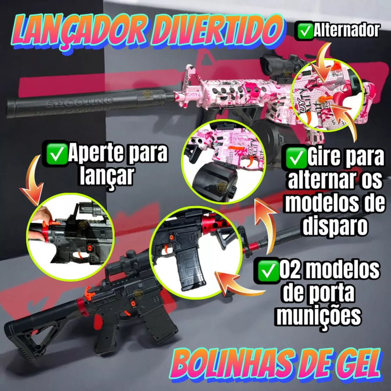M4 Automática Bolinha Gel Arma de brinquedo Elétrica